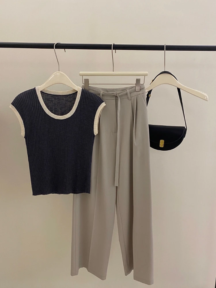 Sommer Frauen T-Shirt T-Shirt Frau Kleidung weibliche Elastizität übergroße Kurzarm Frauen Tube Top Strick Canale Y2k Tops T-Shirt — изображение 5