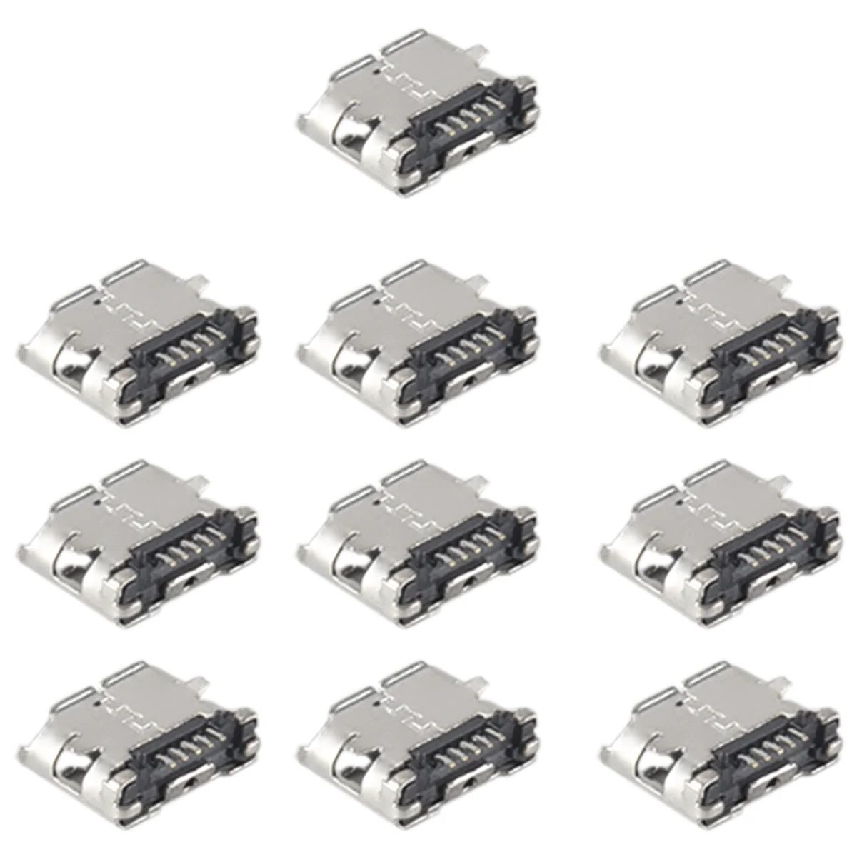 Hot sale 10 Pcs Spare Parts Type B Micro USB Female Jack Connector Port Socket