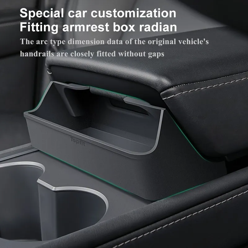 Central Control Armrest Glasses Sunglasses Box For Tesla Model 3/Y Center Console Storage Organizer Interior Auto Accessories