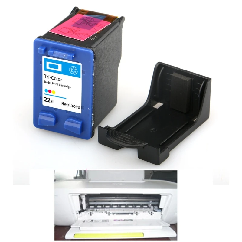 1Set Cartuccia Di Ricambio Per Inchiostro Rigenerato Per Stampante Hp 21 Hp 21Xl 22 Xl Per Deskjet Envy D1520 D1550 F2240 F2250