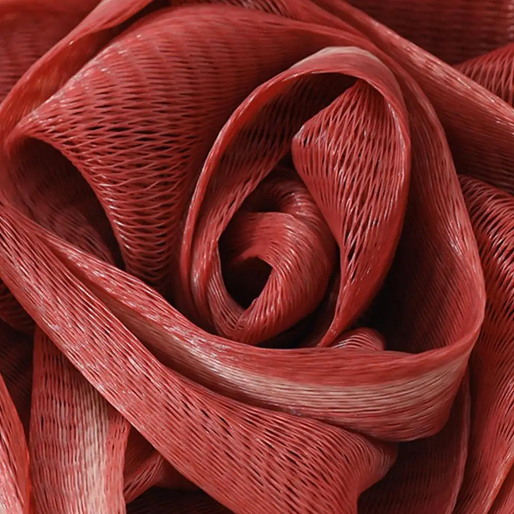 15cm Bath Ball Ultra Soft Fast Foaming Bathing Flower Foaming Sponge Bubble Rose Shower Loofah Exfoliating Pouf Ball Bathroom