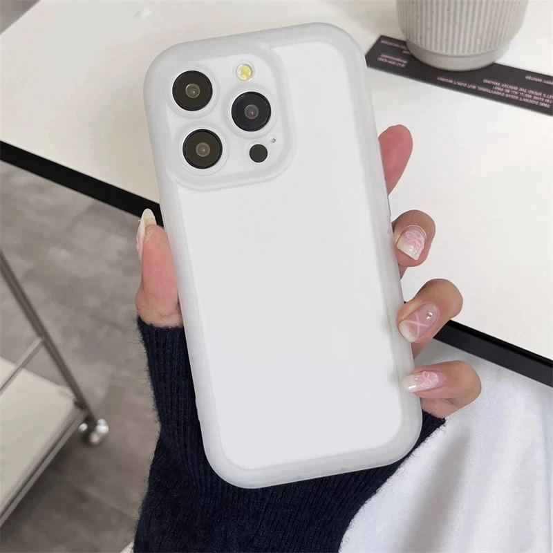 Matte Shockproof Liquid Silicone Phone Case