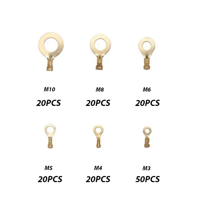 150pcs Terminal Block Wire Connector M3/M4/M5/M6/M8/M10