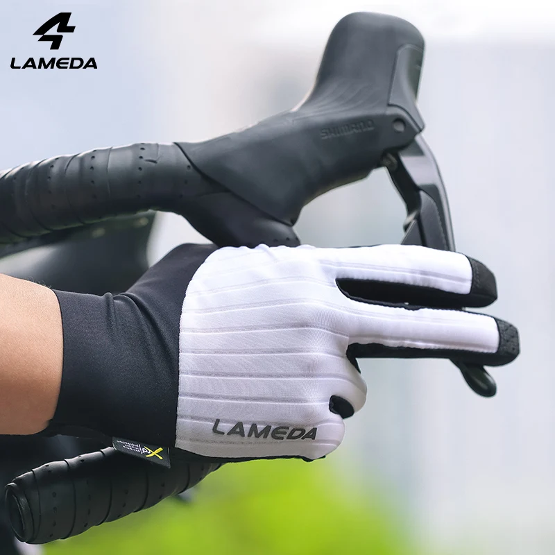 LAMEDA Men's Cycling Gloves XRD Pad Touch Screen Road Bike Full Finger Gloves Spring MTB Gloves Breathable Bicycle Accessories 3