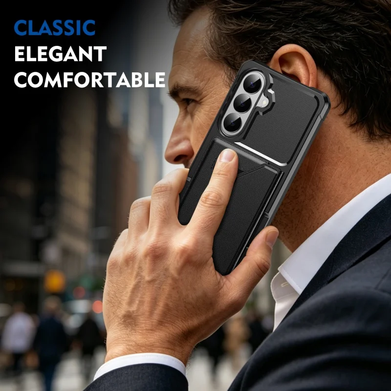 Magnetic Leather Wallet Phone Case with Cardholder and Enhanced Protection