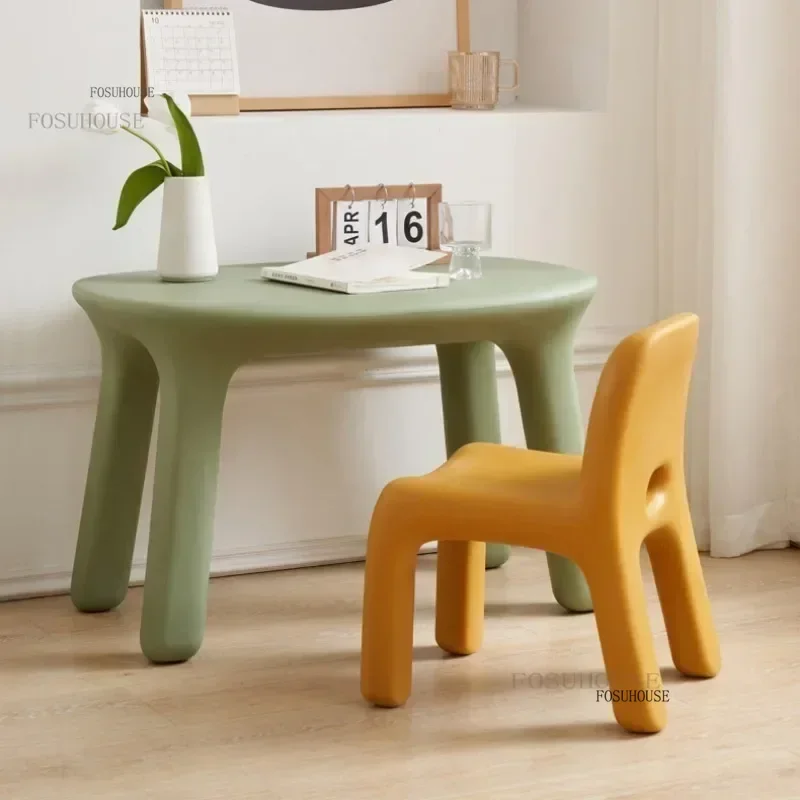 Modern Children's Tables Peanut Table Kindergarten Home Plastic Desk and Chair Set Early Education Study Writing Toy Table e
