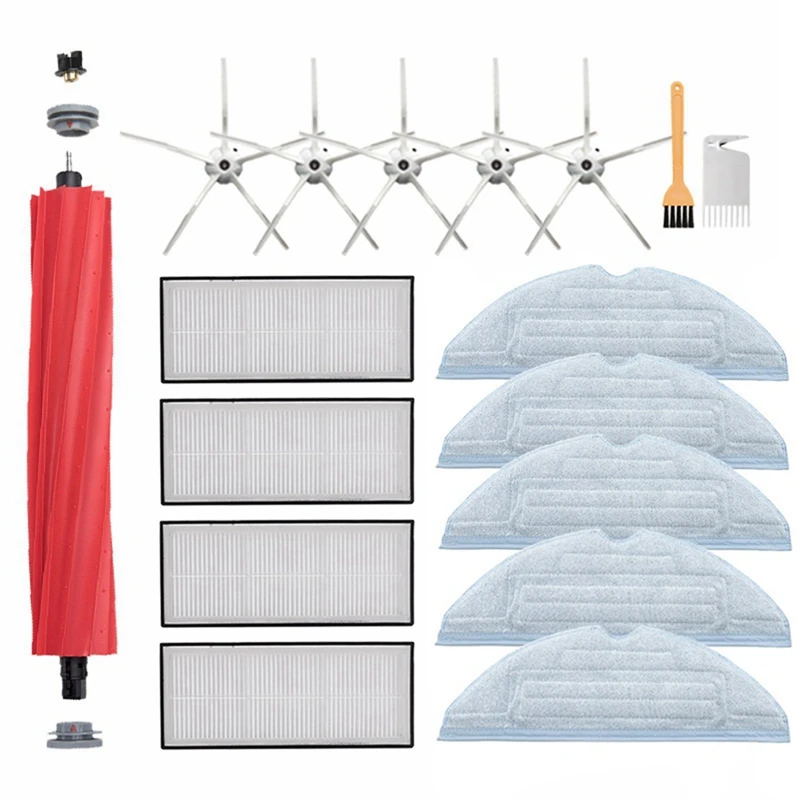 Promotion!For Xiaomi Mijia Roborock S7 T7S T7plus Parts Mop Cloth Filter Main Brush Side Sweeping Robot Accessories | Бытовая техника