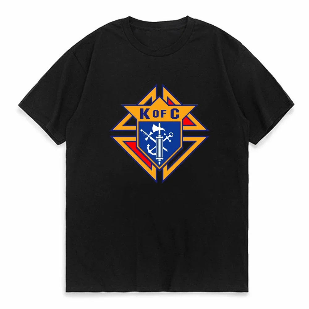 

Knights of Columbus T-Shirt High-quality 100% Cotton Short Sleeve O-Neck Mens T Shirt Streetwear Men Women Casual Tee Shirt