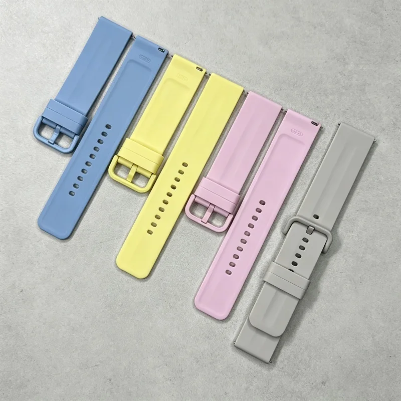 Silicone Sports Strap - Premium Soft Wristband, 22mm