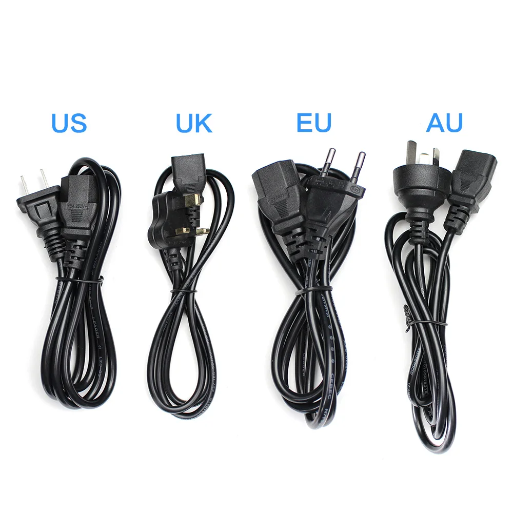 Adaptador de corriente AC/DC 12V, 1A, 2A, 3A, 5A, 6A, 8A, 10A, cargador Universal EU, US, UK, AU, adaptador de enchufe de 220V a 5/12/24 voltios, fuente de alimentación