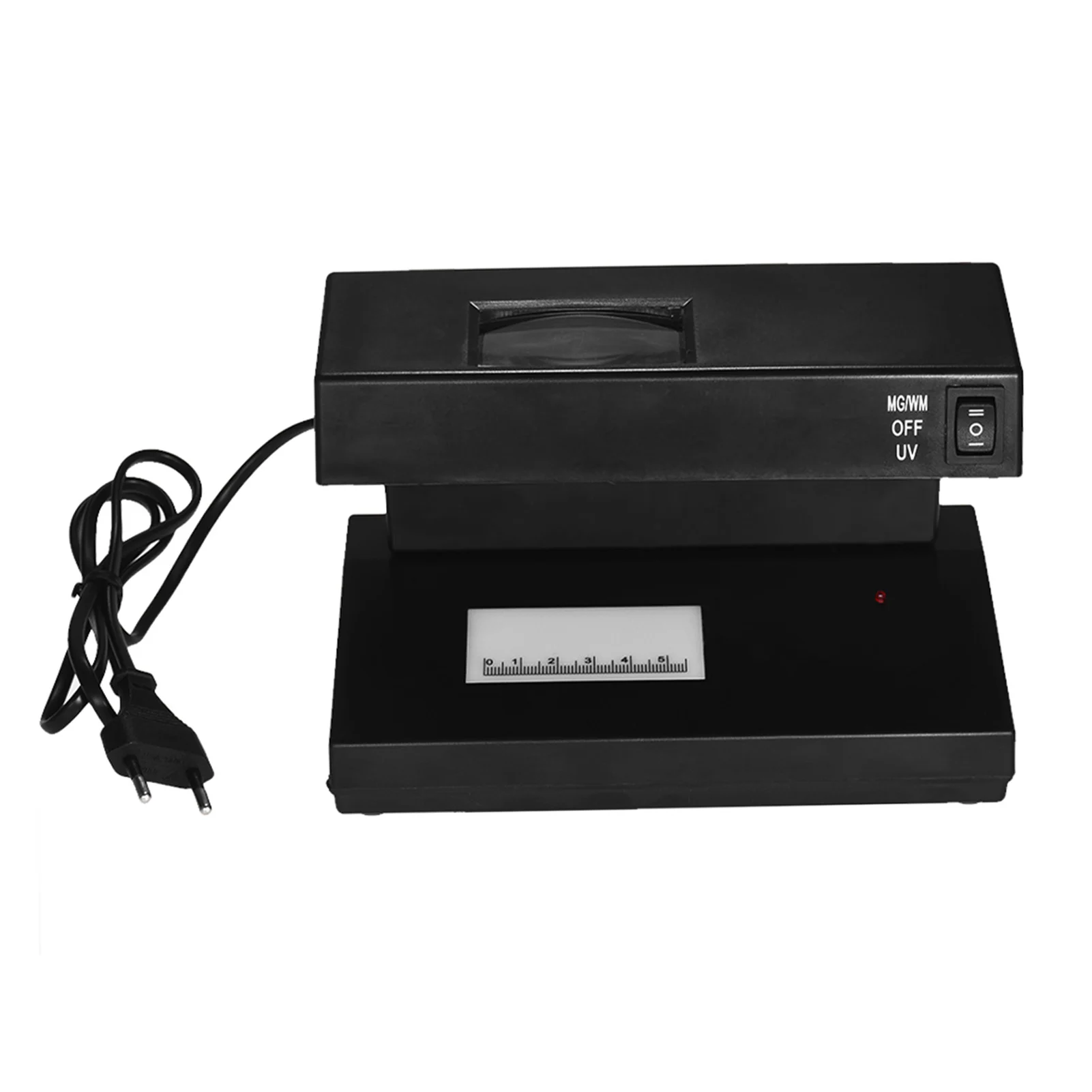 Portable Desktop Counterfeit Bill Fake Ticket Detector Cash Currency Banknotes Checker Machine Ultraviolet UV Magnifier Forged