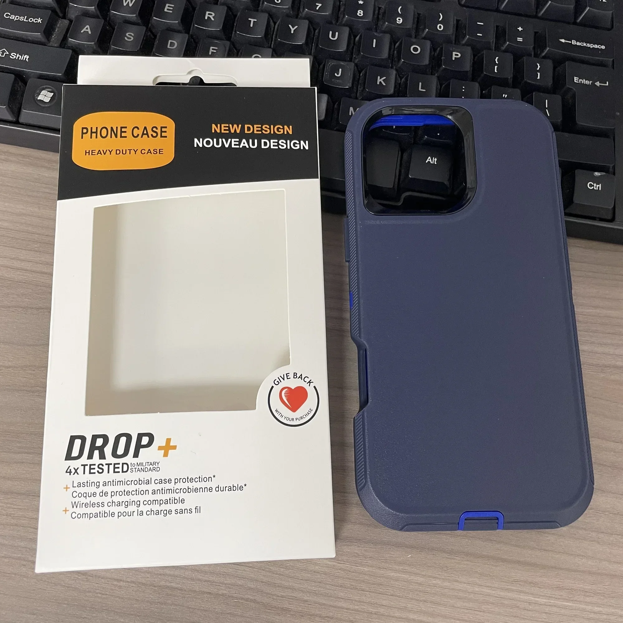 Dual Layer Heavy-Duty Shockproof Rugged Phone Case with Box
