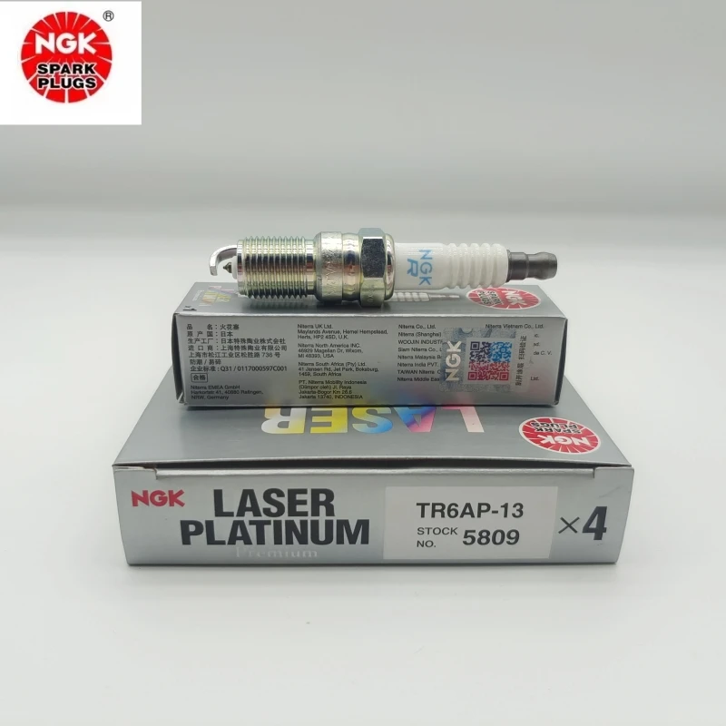 Original-NGK-TR6AP-13-5809-Platinum-Spark-Plugs-For-Ford-Focus-CAF48 ...