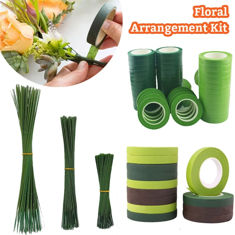 1-10 Stück Blumenstiel-Klebebänder, grün, selbstklebend, Floristenband, Blumenverpackungsband, Hochzeitsfeier, DIY-Dekorationsbedarf – Detail 1