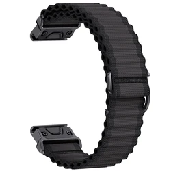 Two-Tone Nylon Strap for 26mm-Fenix 8 51mm (Dark grey)