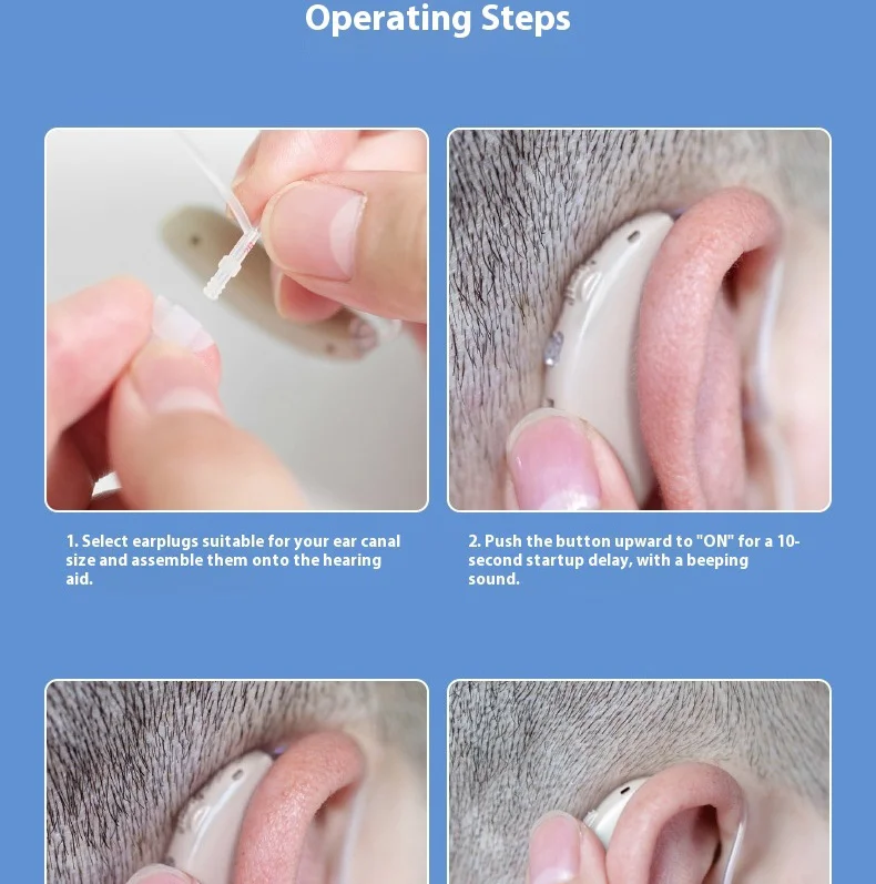 16 Channels Hearing Aids Digital Display Ear Back Type Digital Hearing Aids for
