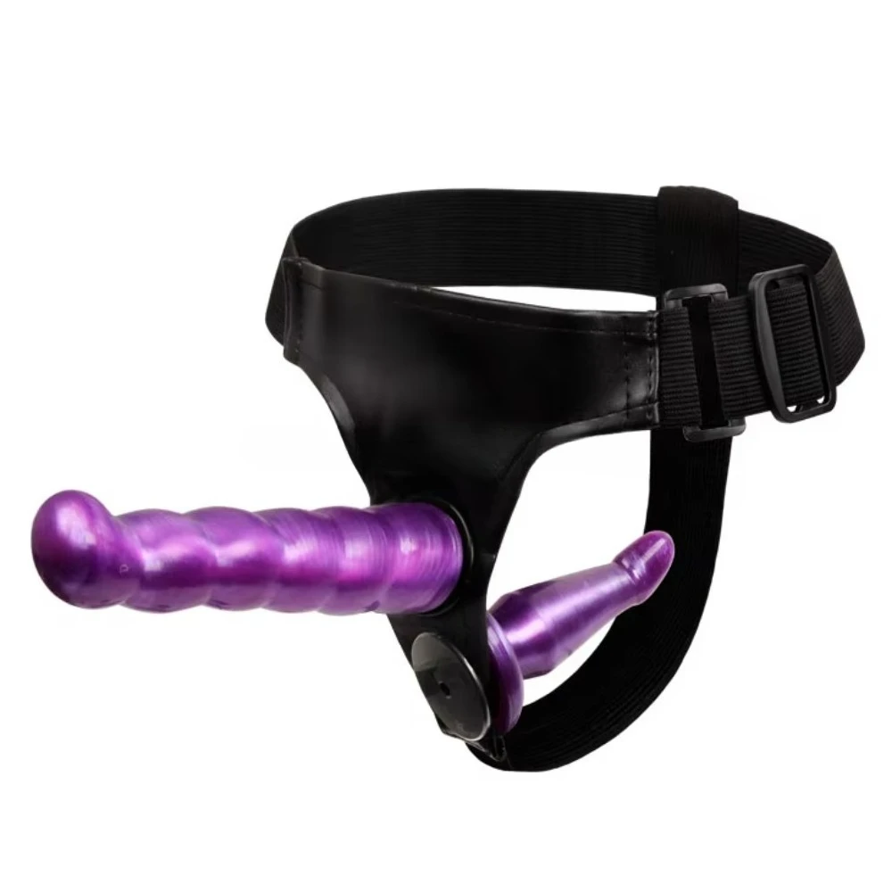 Double Dildo Sex Toys for Gay Brief Strap-on Dildos Double Dongs Strap Ons Harness Panties Strapon  Insertable sex toy