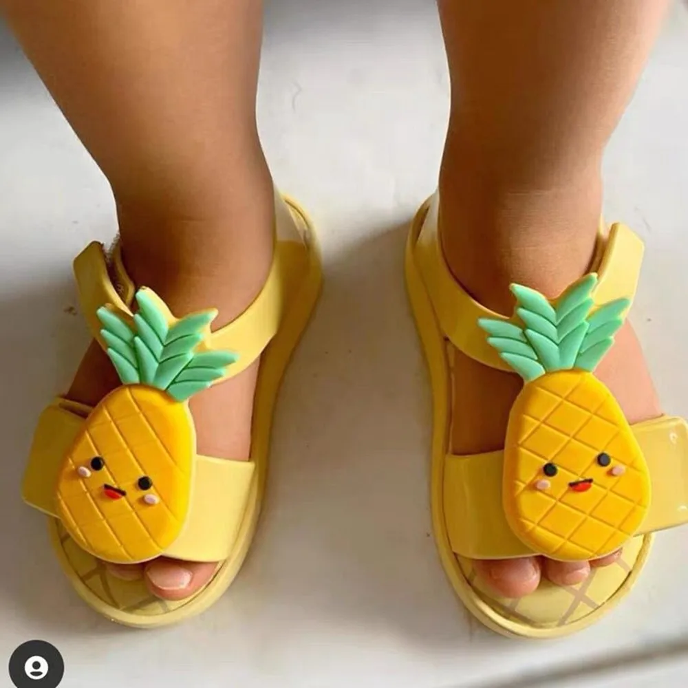 Summer Children's Fruit Sandals Baby Girls Cute Fragrant Jelly Kids Boys Non-slip Beach Shoes Toddlers Shoes HMI042