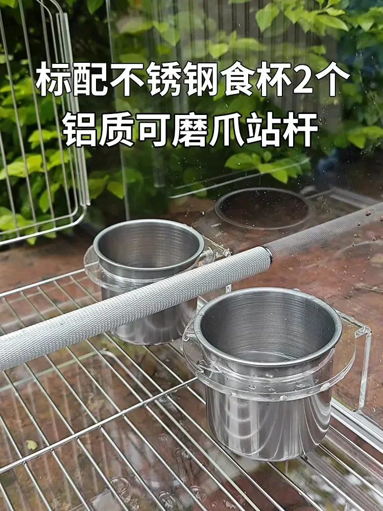 Outdoors Acrylic Bird Cages Carrier Transparent Decoration Southe Park Bird Cages Luxury Canary Jaula Pajaro Supplies WZ50BC