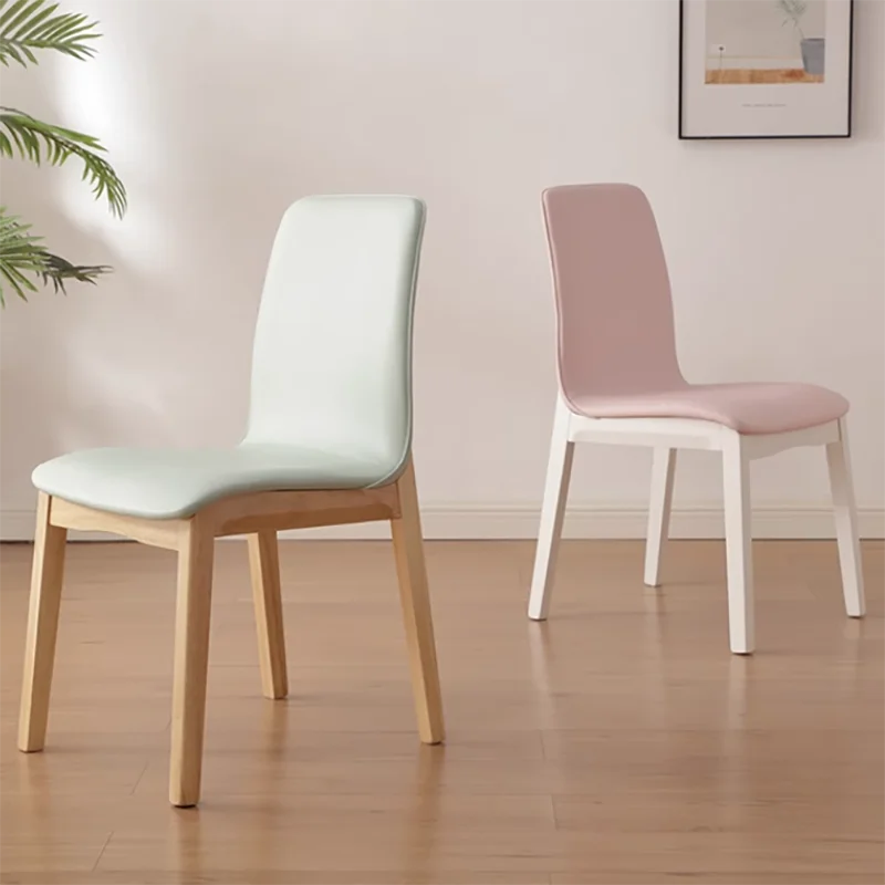 

Single Minimalist Living Room Chairs Leather Nordic Garden Comfortable Dining Chairs Relax Fashion Meubles De Salon Furnitures