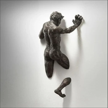 Climbing Man Wall Sculpture 1