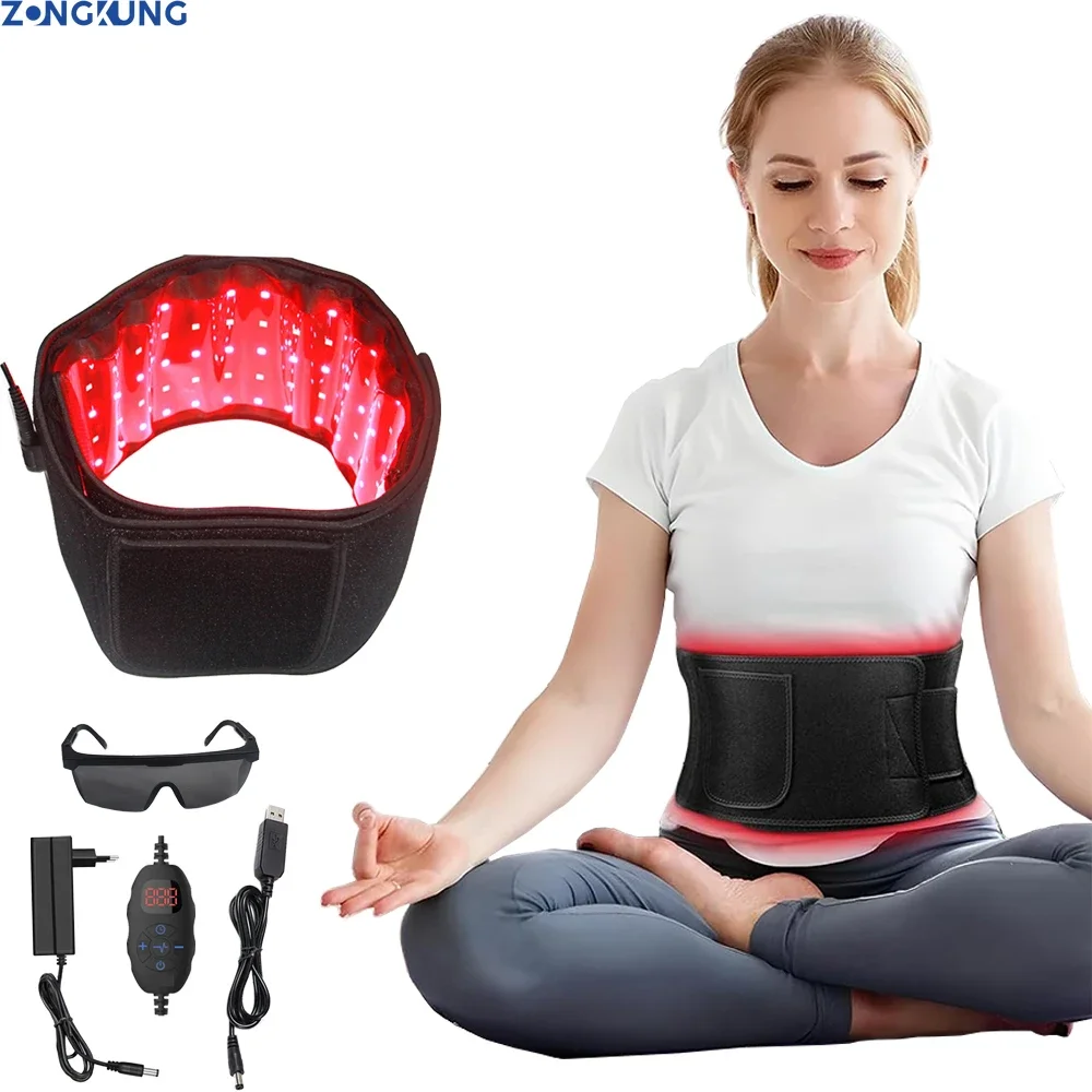 Red ＆Infrared Light Therapy Belt 850nm 660nm LED Beauty Devices fo Wrap Burn Fat Face Wrap Slimming Waist Heat Pad Full Body light therapy belt