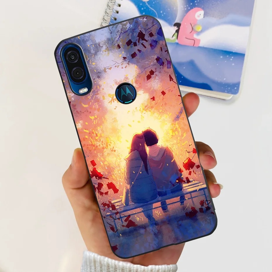 Cute Flower Cat Painted Soft Silicone Phone Case Cover