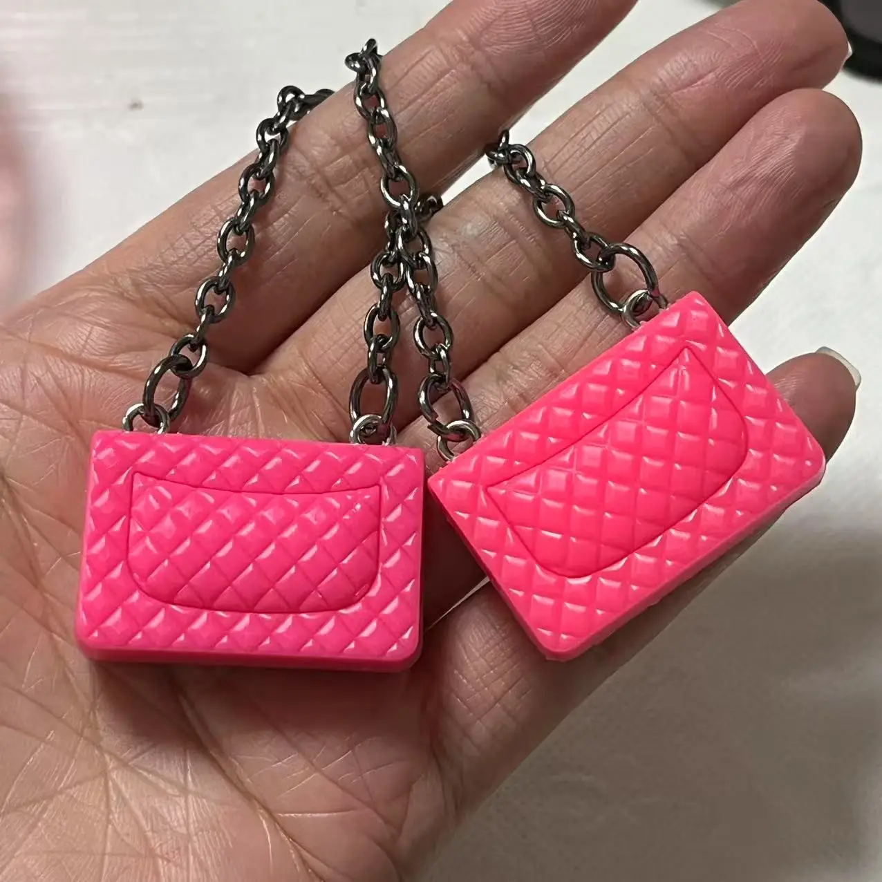 2Pcs Y2K Kawaii Bling Full Diamond Parfum Bottle Brand Bag  Junk Phone Case Ipadcase Decoration Charms Diy Crafts 6