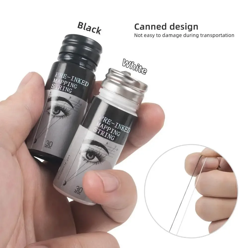 1pcs 30m Microblading Mapping String Pre-Inked Eyebrow Marker Thread Tattoo Brows Pre Inked PMU Mapping String tattoo supplies