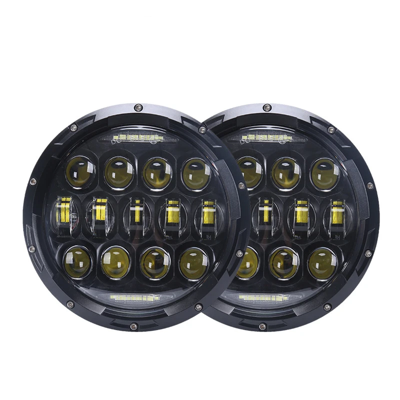 

Hot 13 beads Wrangler 7-inch car led headlight Harley motorcycle headlight daytime running lamp modified headlight