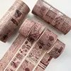 4 Rolls Retro Washi Tapes Map Washitape Scrapbooking Journal Supplies Diary Decorative Adhesive Tape Stationery Washi Tape Set 1