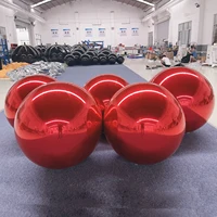1 Pack Giant Inflatable Mirror Ball Colorful PVC Spheres Set Reusable Metallic Balls For Christmas Party Wedding Backdrop Decor 2