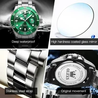 OLEVS 5885 montre à Quartz classique pour hommes de marque supérieure aiguilles lumineuses affichage du calendrier bracelet en acier inoxydable montre pour hommes étanche 5