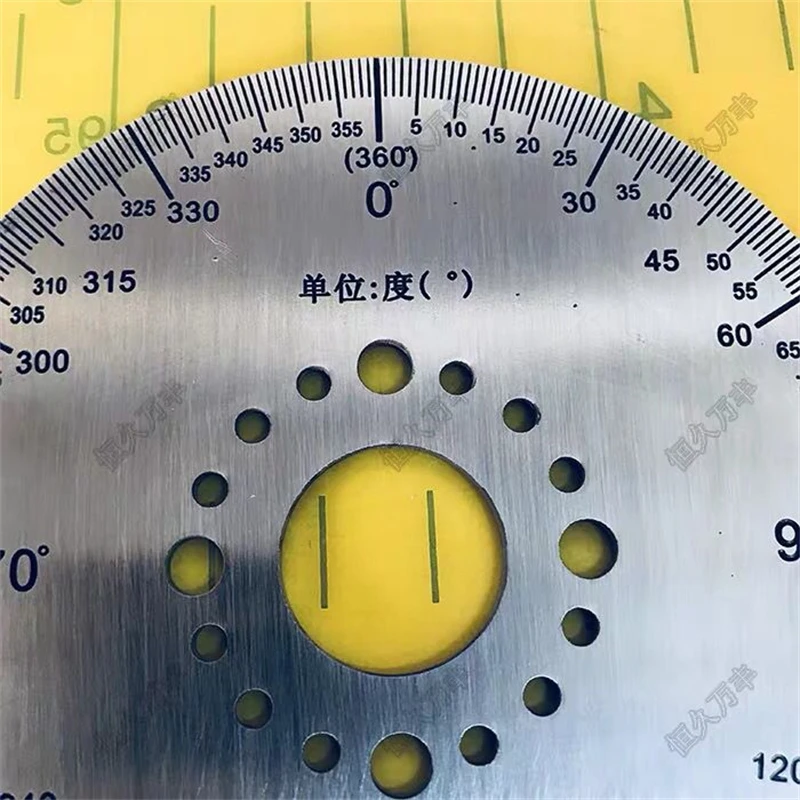 Angle Measuring Tool Digital Angle Protractor Angle Protractor Outer Diameter 100mm Dial Scale Identification Dial Degree Graduated Circle Disk Protractor For Machine Tool Measurement Tools