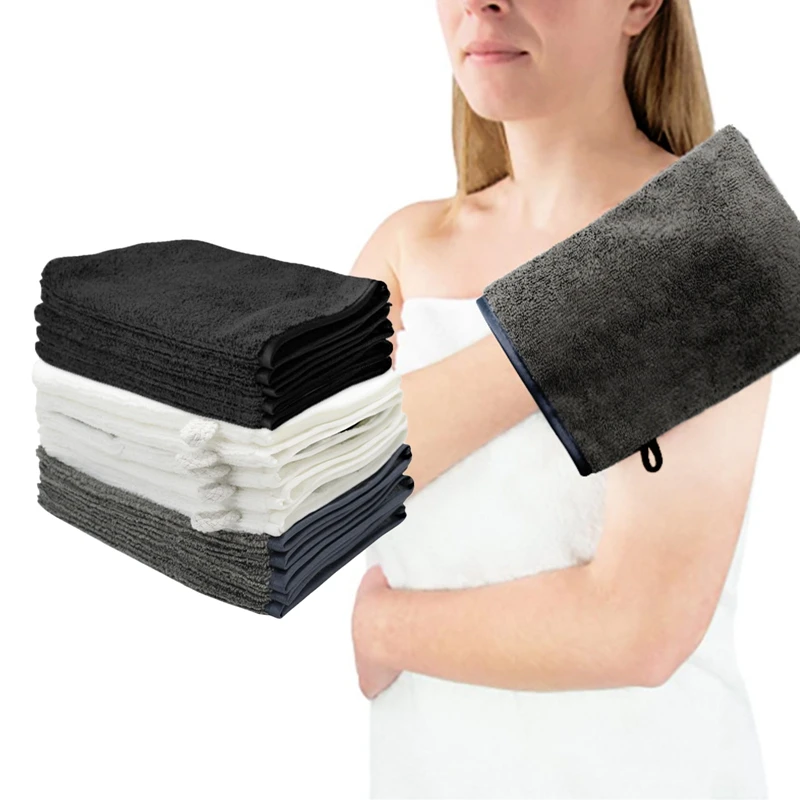 1Pc Reusable Makeup Remover Glove Soft Microfiber Face Deep Cleaning Pads