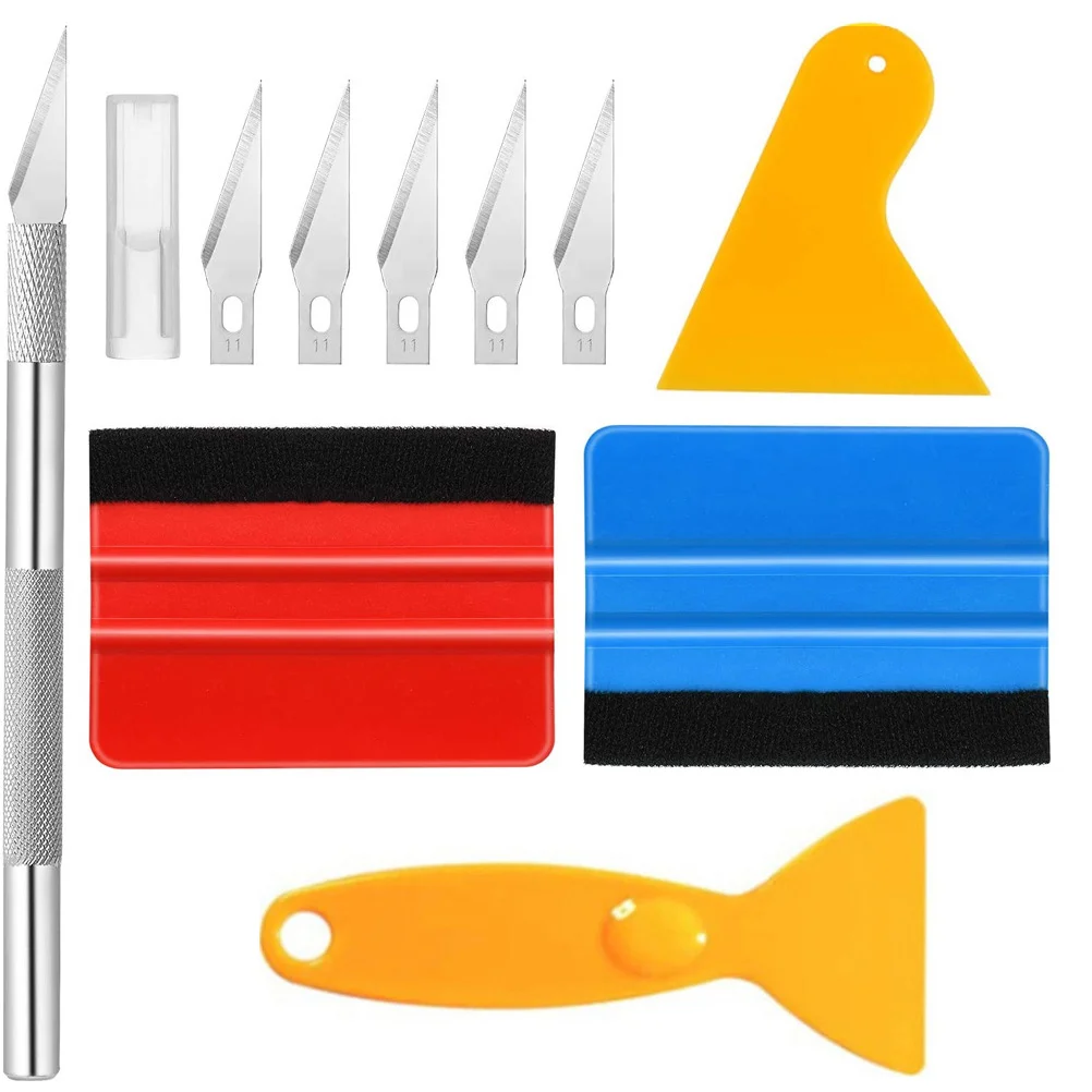 

Tool Vinyl Car Wrap Kit Tint Window Film Squeegee Vehicle Application Wrapping Set Tools Windows Installation For glass