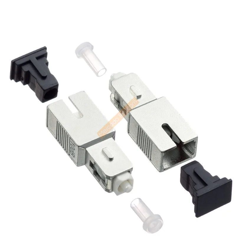 5PCS/bag SC UPC Male to Female Simplex mode fiber optic Attenuator metal male Fiber Attenuator FTTH attenuator Adapter