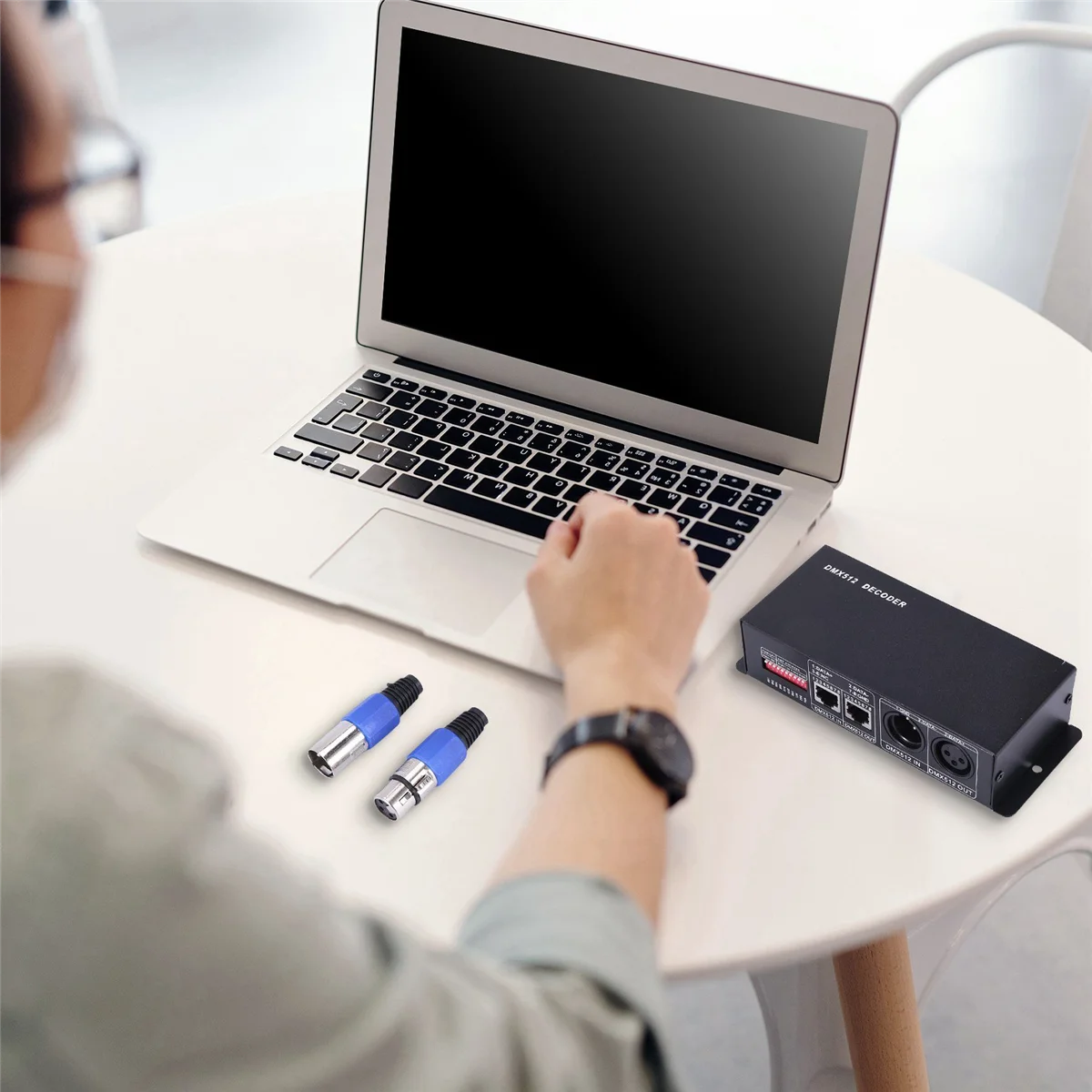 혁신적인 DMX 512 디코더 LED 컨트롤러, 4 채널 드라이버, RGBW LED 테이프, DC 12V-24V, 4CH x 8A