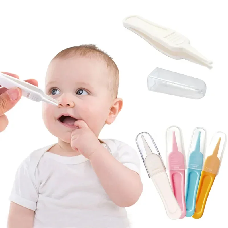 Nasal Tweezer 1/2/3/4pcs Baby Dig Booger Clip Infants Ear Nose Navel Clean Tool Kid Safety Tweezers Cleaning Forceps Toddler Nasal Cavity Care
