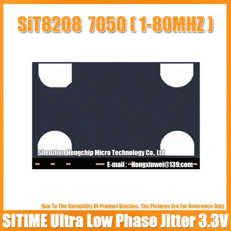 (5PCS) SIT8208AI 1M 1MHZ 1.000MHZ 7050 Active Silicone Oscillator Low Jitter 3.3V 10PPM LVCMOS SITIME 7.0X5.0MM