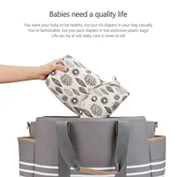 Sac à couches réutilisable imperméable pour bébé, sac de rangement humide/sec pour couches, pochette de transport pour couches, organisateur de couches pour bébé, empileurs de couches, paniers de rangement 2