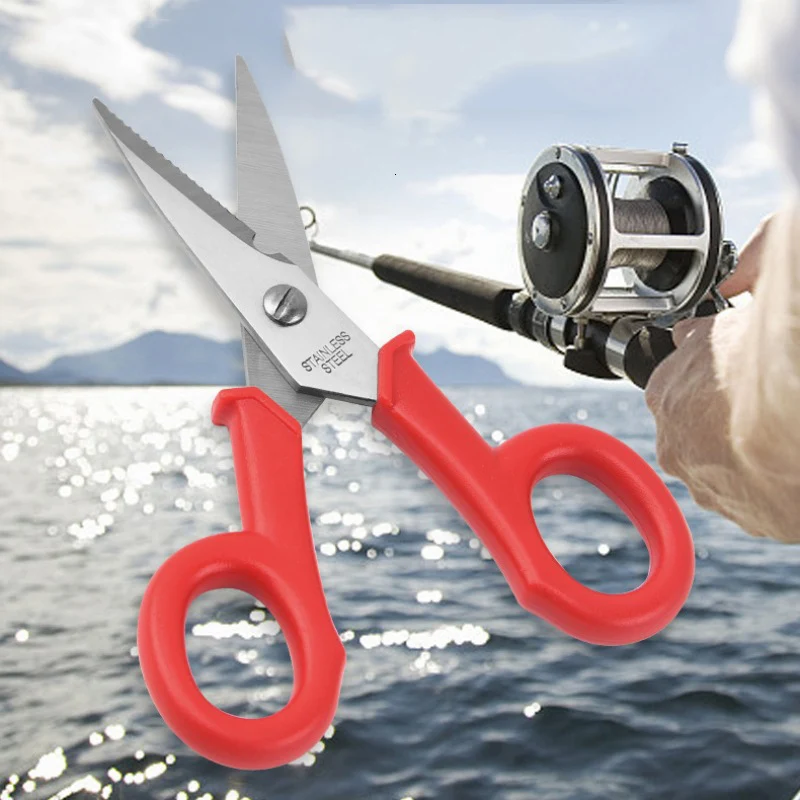 420 Stainless Steel Fishing Scissor Accessories Electrician Portable  Scissors Plier Cut PE Braid Line Lure Carp