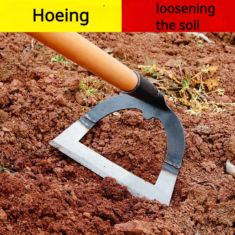 Handheld Steel Weeding Hoe, Farm Tool, Jardinagem Oco, Weeding Rake