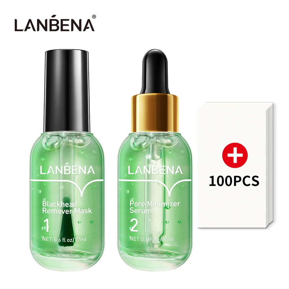 

LANBENA Blackhead Remover Nose Stripes Face Masks Care Serum Facial Beauty Skin Care Shrink Pores Essence