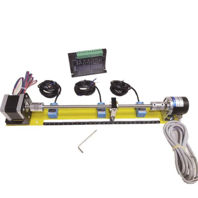 

Stepper Motor Learning Positioning Control PLC Screw Sliding Table Kit with Encoder Driver Proximity Switch