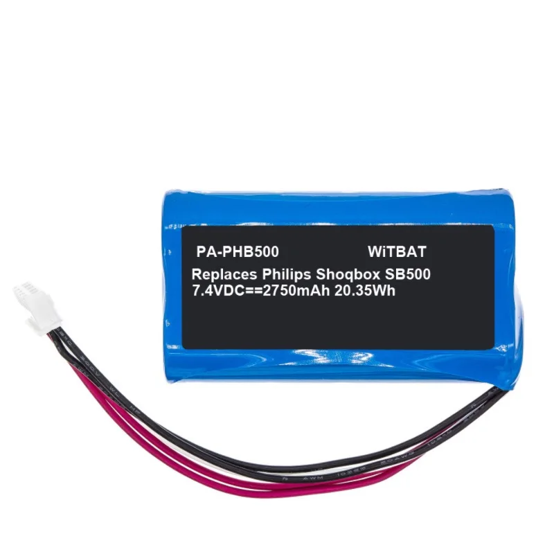 

Battery for Philips ShoqBox SB500 Player 7.4V 2750mAh