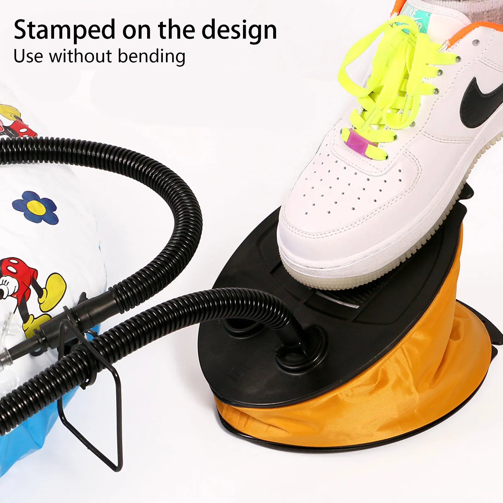 

Swimming Rings Inflatable Cartridge Foot Pump Inflator Balloon Plastic And Oxford Cloth Pedal Style Foot Pump