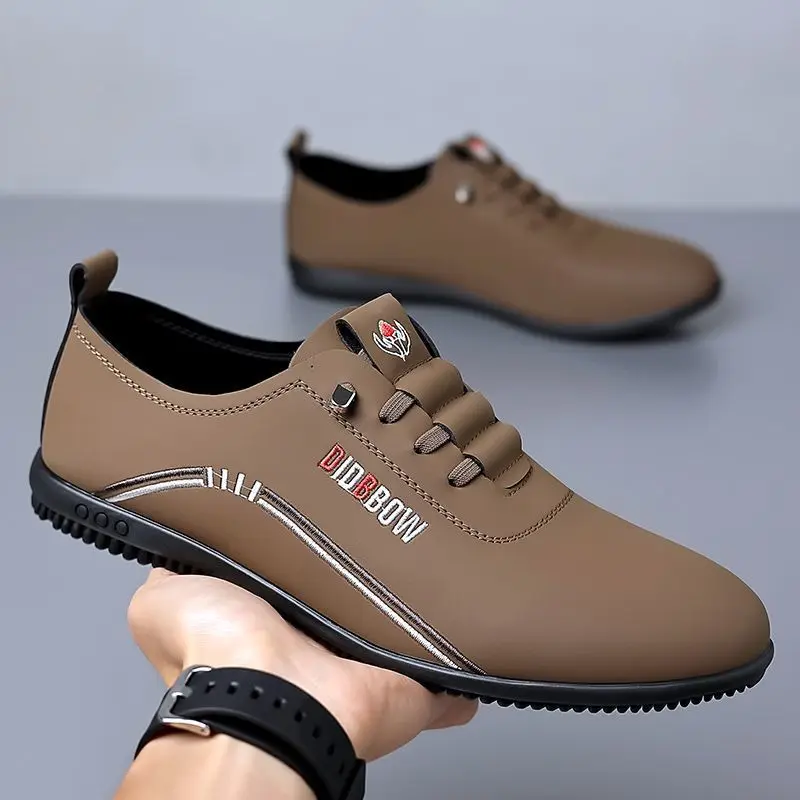 Luxury Leather Men Flat Shoes Casual 2024 Soft Men Loafers Handmade Moccasins Breathable Slip on Driving Shoes Zapatos Hombre 3