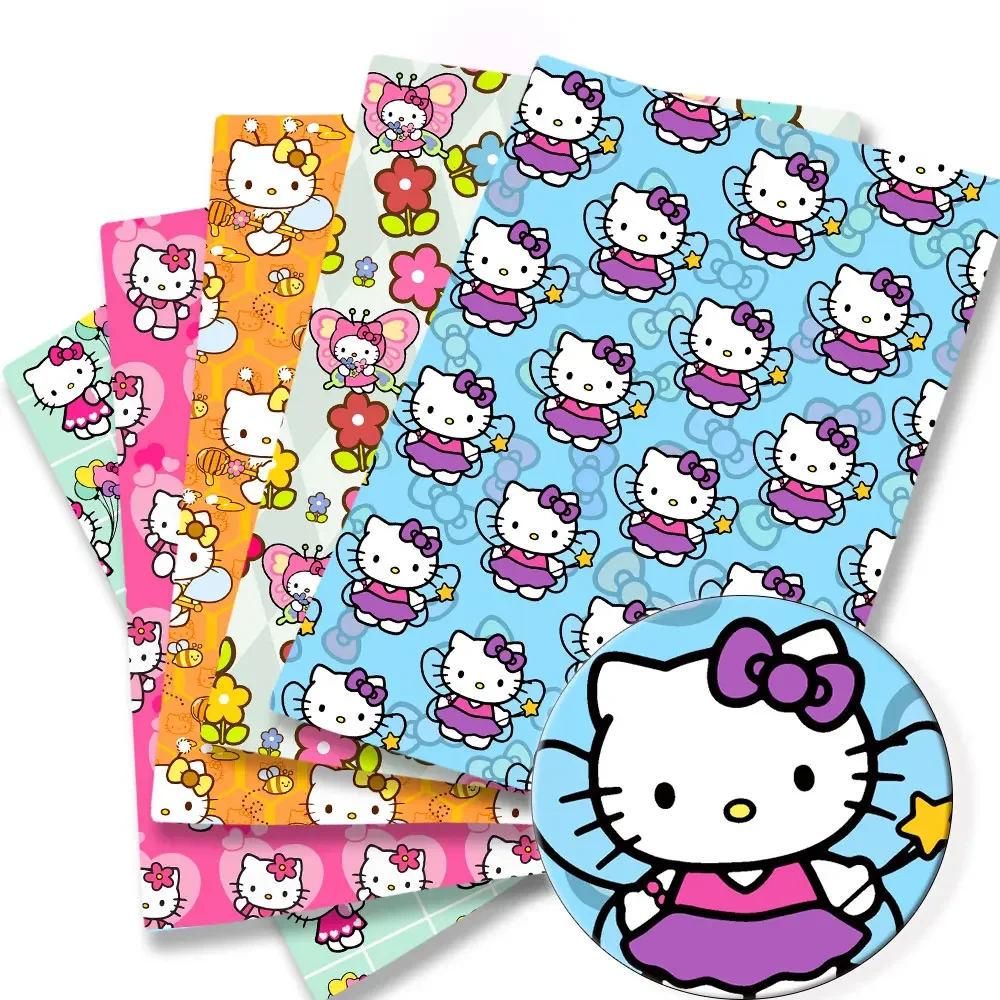 Hello Kitty Christmas sanrio Cartoon cotton fabric Patchwork Tissue Kid Home Textile Sewing Doll Dress Curtain sewing fabric
