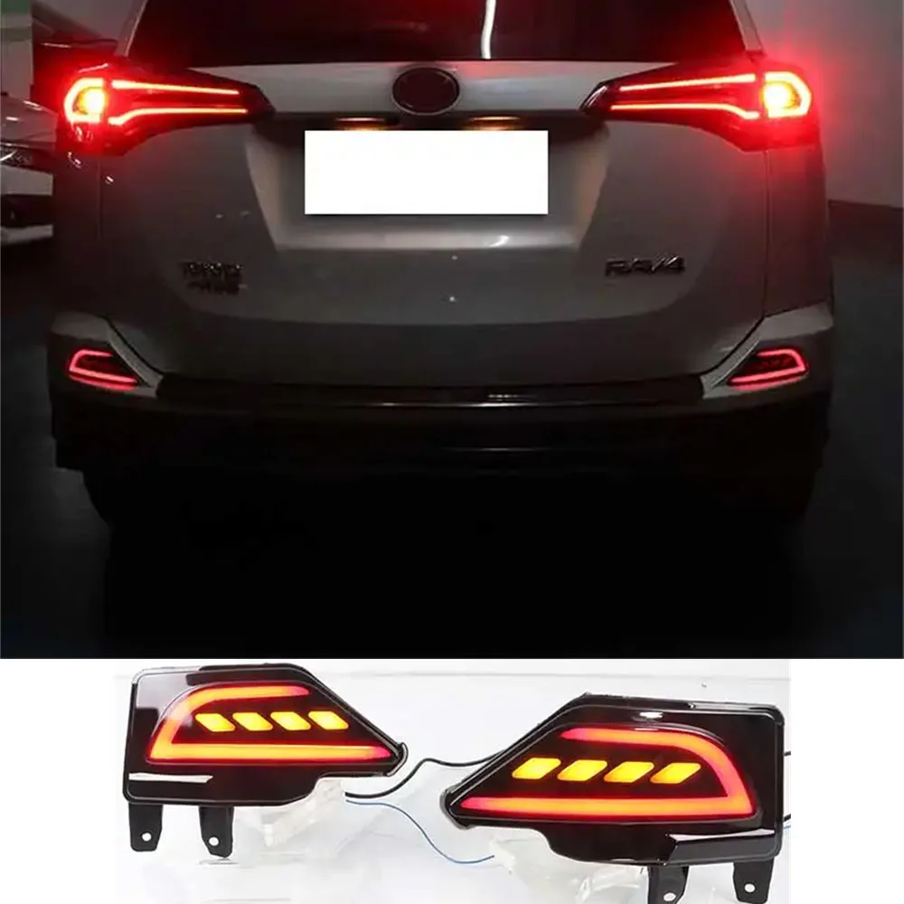 

Led Rear Bumper Reflector Light For Toyota RAV 4 Rav4 2016 2017 2018 Tail Light DRL Brake Turn Signal Lamp Reverse Light